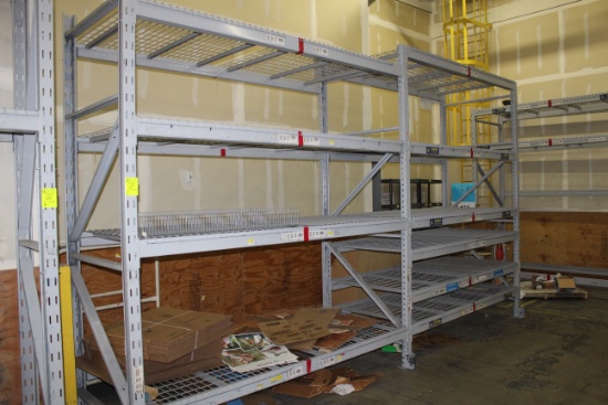 Pallet Rack. 44"x10' uprights. 93" beams.