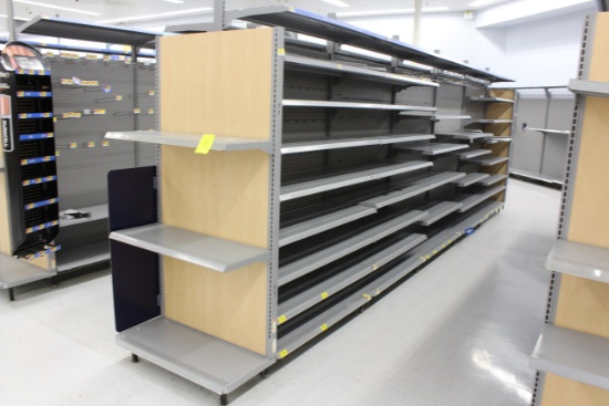 LA Darling Gondola Shelving. 48x16" shelves, 7' uprights.