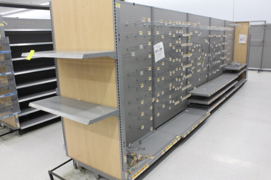 LA Darling Gondola Shelving. 48x16" shelves, 7' uprights.