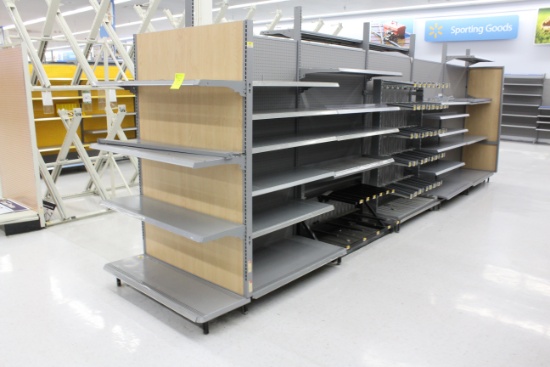 LA Darling Gondola Shelving. 48x16" shelves, 7' uprights.
