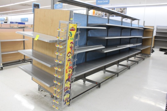 LA Darling Gondola Shelving. 48x22" shelves, 7' uprights.