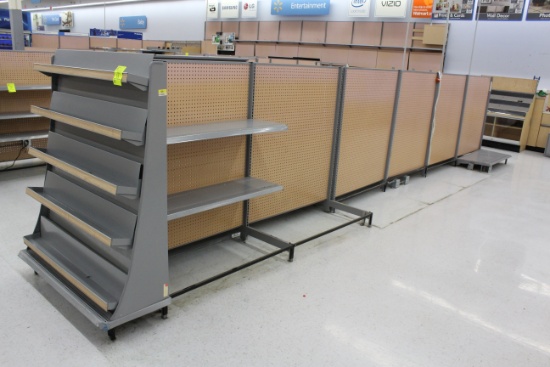 LA Darling Gondola Shelving. 48" sections, 5' uprights.