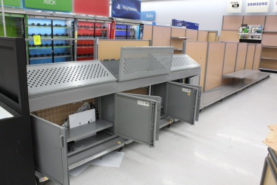 LA Darling Gondola Shelving. 48" sections, 5' uprights.
