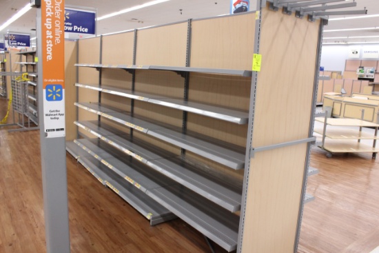 LA Darling Gondola Shelving. 48x16" shelves, 7' uprights.