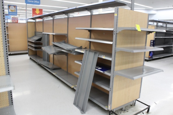 LA Darling Gondola Shelving. 48x14" shelves, 78" uprights.