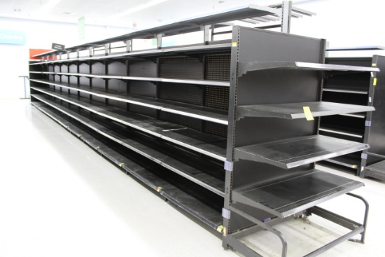 LA Darling Gondola Shelving. 48x22" shelves, 7' uprights.