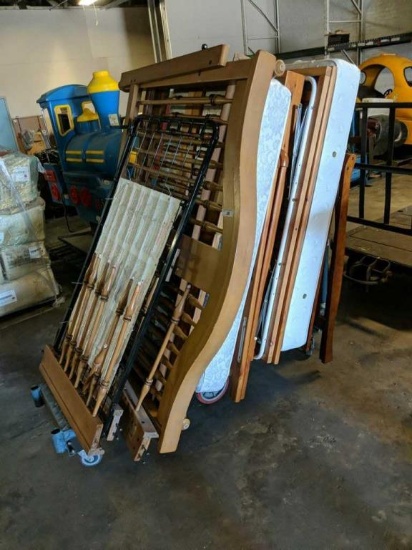 Miscellaneous small bed frames and mattresses