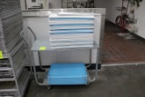 Produce Cart W/ Plastic Sheet Pans