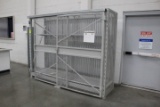 Locking Shelving Unit. 108x35x84