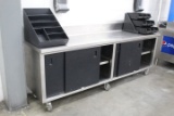 8ft Stainless Table W/ Storage. 96x24x42