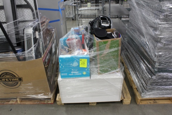 Misc Items. 6' wooden cabinet, Keurig coffee maker, misc supplies