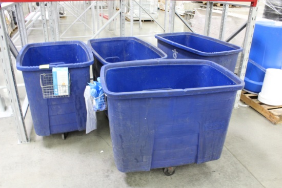 Large Rolling Trash Bins