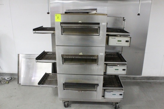 Lincoln 3 Deck Pizza Oven. 208 volt, single phase. - Model # 1132-002-U-1841 - Serial #  10052 10000