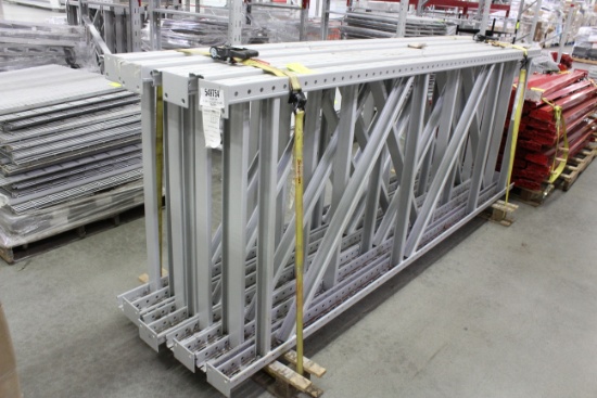 Pallet Rack Uprights. 44"x10'