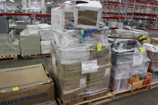 Misc Items. Plastic containers, hair nets, beverage napkins, plastic spoons.