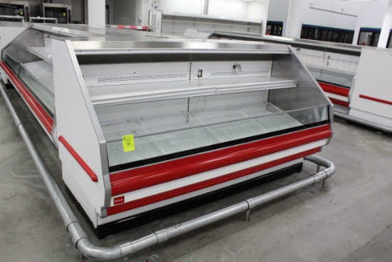 Hussmann Open Front Case. Remote cooled, 120 volt. Year 1997. - Model # C2-8LGEU - Serial  # A605-17