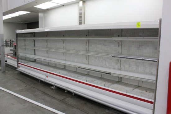 Multideck Cases. No MFG info found. Remote cooled, 120 volt.
