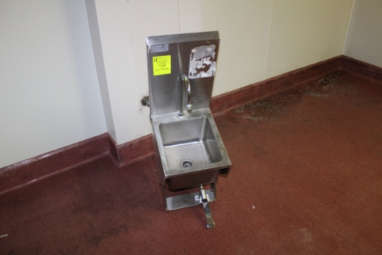 Knee Operated Hand Sink.
