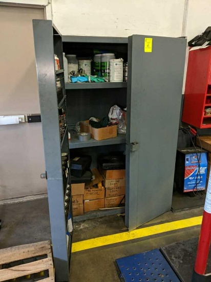 Large cabinet with contents