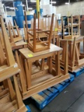 Group of wood tables
