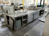 Large stainless work station