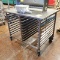 stainless table/pan cart