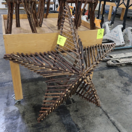 3-D star made of wood
