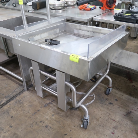 stainless iced product merchandiser
