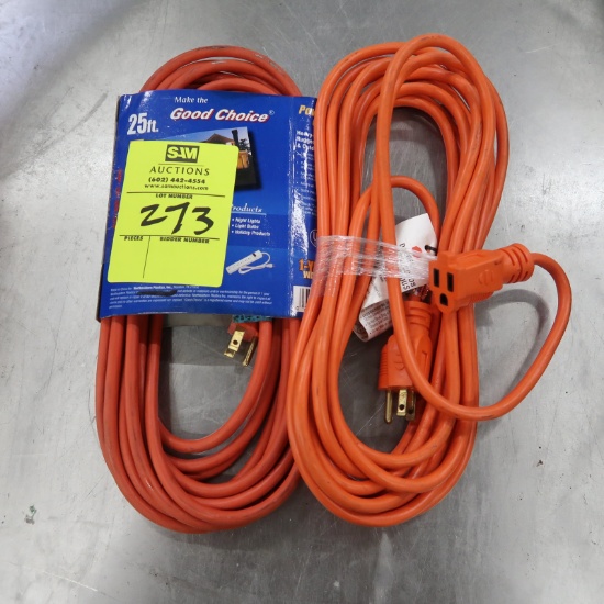 2) 25' extension cords