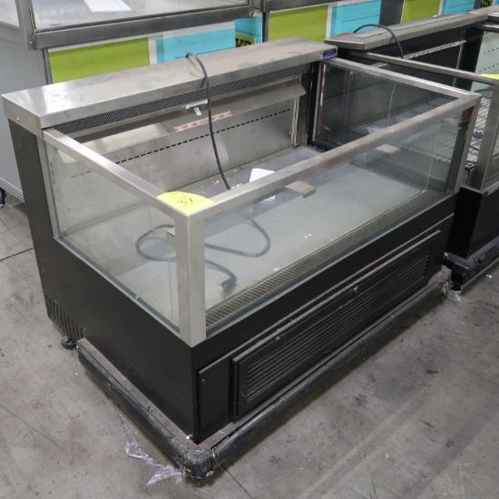 Wasserstrom refrigerated merchandiser w/ 3) glass sides