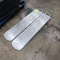 pair of aluminum wide paddles for forklift