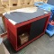 demo table on casters w/ delaminated top