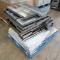 pallet of stainless pans