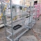outdoor plant racks, on casters, w/ wire shelves