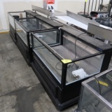 Wasserstrom refrigerated showcase w/ 3) glass sides