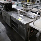 Amtekco stainless sandwich table, self-contained