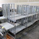stocking cart w/ adjustable shelves