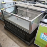 Wasserstrom refrigerated merchandiser w/ 3) glass sides