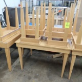 wooden tables, assorted sizes