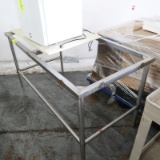 stainless table frame for polytop