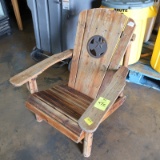 wooden adirondack chair