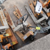 pallet jacks, assorted brands