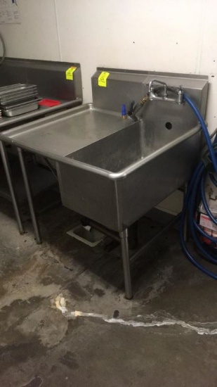 Single Basin Sink W/ EcoLab Foaming Station