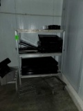 4ft aluminum rack with contents