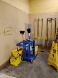 Group of janitorial supplies