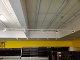 Track lighting in produce area
