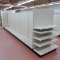 20' Lozier gondola w/ 1) endcap, shelves on endcap only