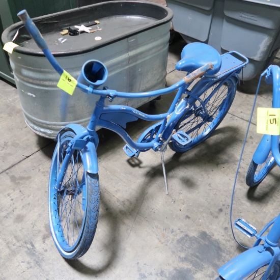 blue bicycle