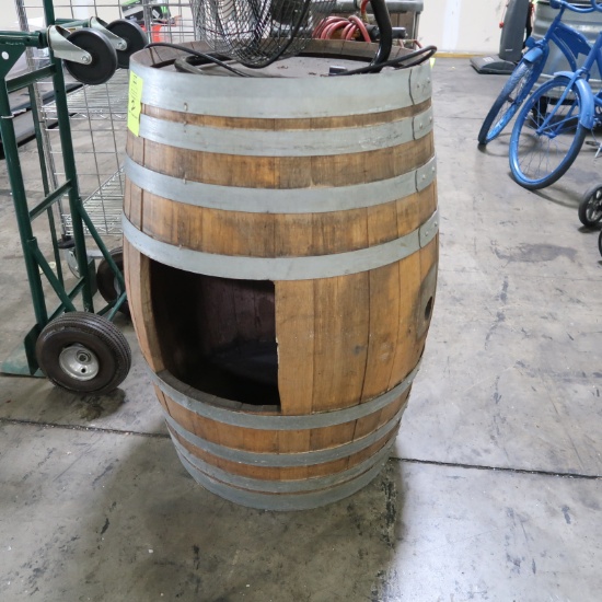 oak barrel w/ side hole