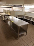 8ft stainless steel table